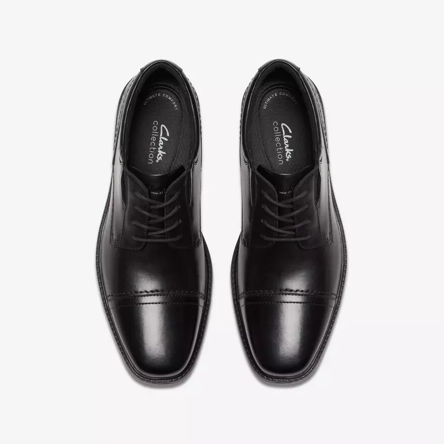 Zapatos Oxford Dresslite Cap de cuero negro para hombre Zapatos Oxford Dresslite Cap de cuero negro para hombre