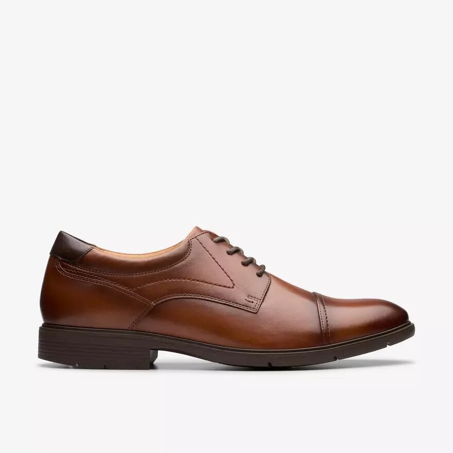 Zapatos Oxford Eldredge Cap de cuero marrón oscuro para hombre | Clark’s Zapatos Oxford Eldredge Cap de cuero marrón oscuro para hombre | Clark’s