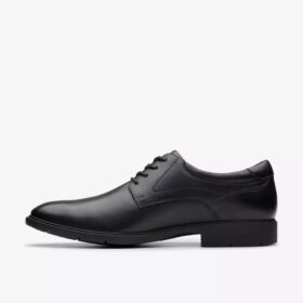 Zapatos Oxford Eldredge para hombre de piel lisa negra | Clark’s