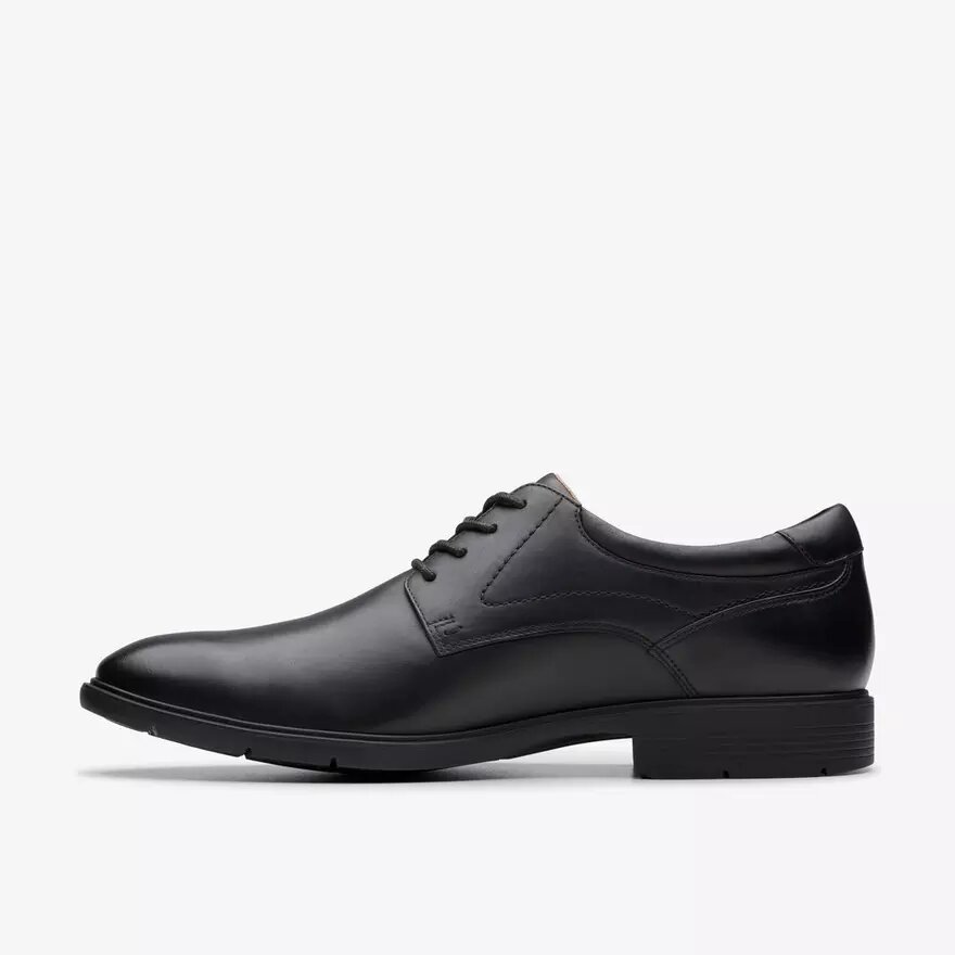 Zapatos Oxford Eldredge para hombre de piel lisa negra | Clark’s Zapatos Oxford Eldredge para hombre de piel lisa negra | Clark’s