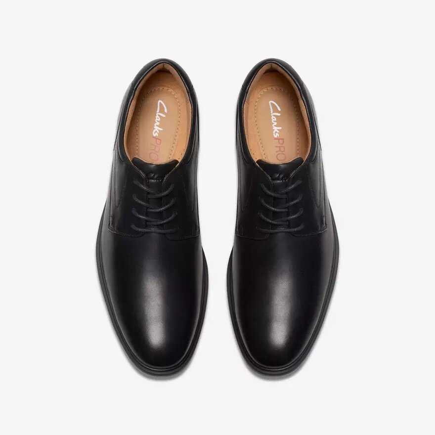 Zapatos Oxford Eldredge para hombre de piel lisa negra | Clark’s Zapatos Oxford Eldredge para hombre de piel lisa negra | Clark’s