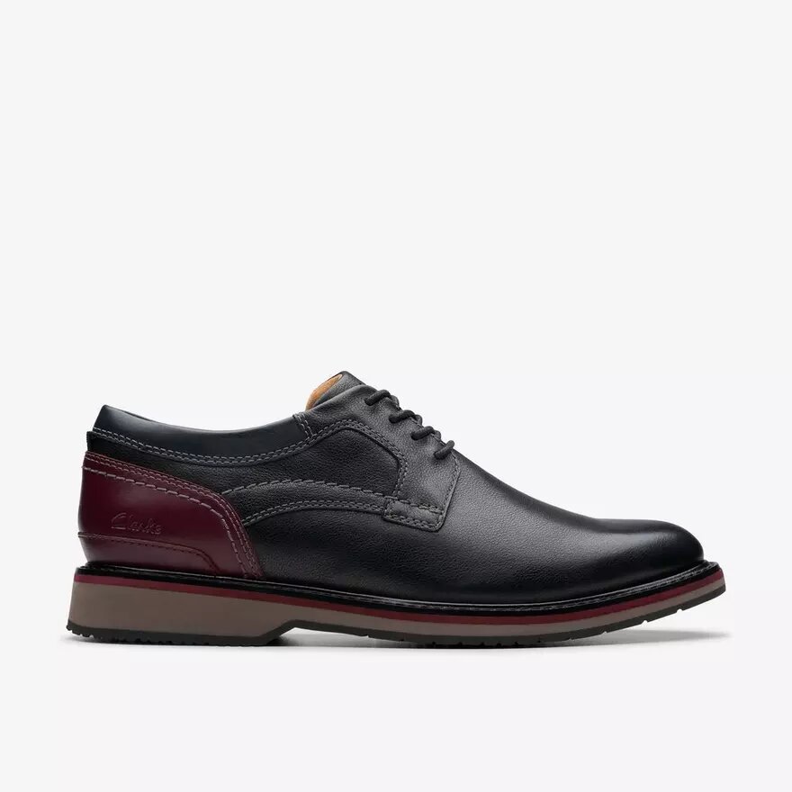 Zapatos Oxford Monahan de cuero liso negro para hombre | Clark’s Zapatos Oxford Monahan de cuero liso negro para hombre | Clark’s