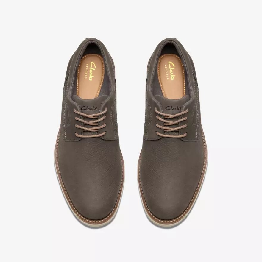 Zapatos Oxford Monahan lisos de nubuck color piedra para hombre Zapatos Oxford Monahan lisos de nubuck color piedra para hombre