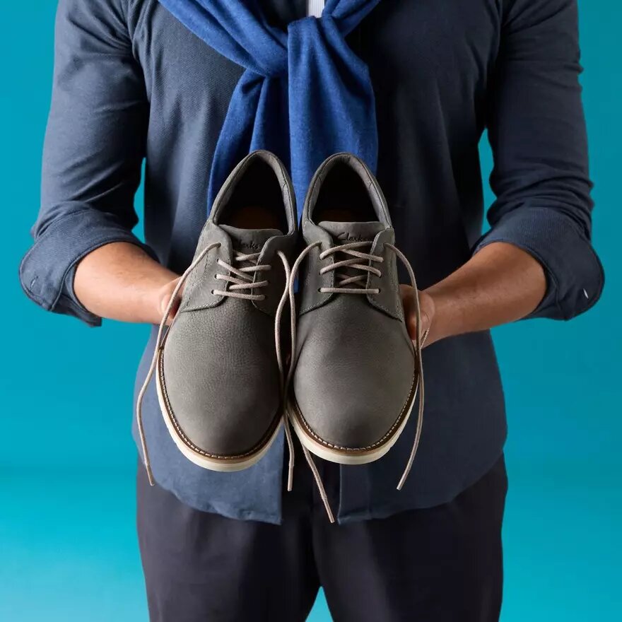 Zapatos Oxford Monahan lisos de nubuck color piedra para hombre Zapatos Oxford Monahan lisos de nubuck color piedra para hombre