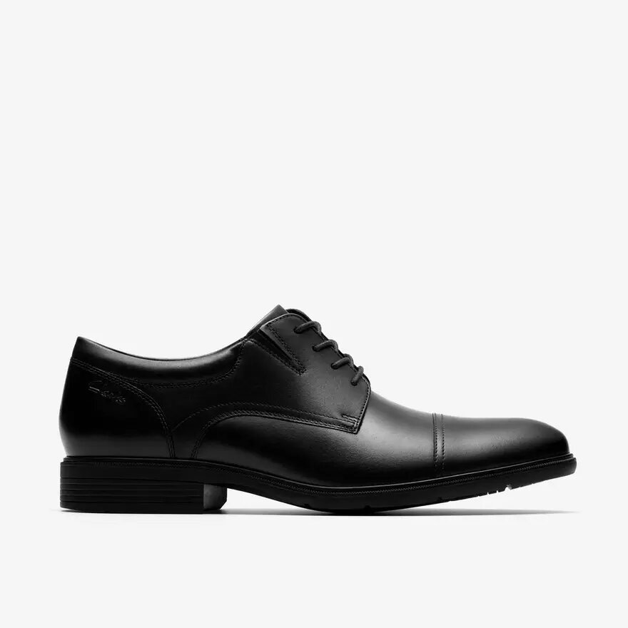 Zapatos Oxford Steadwell Cap de cuero negro para hombre Zapatos Oxford Steadwell Cap de cuero negro para hombre