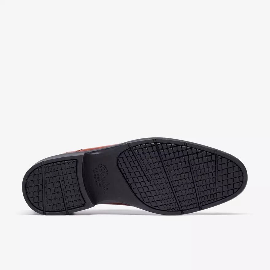 Zapatos Oxford Steadwell Cap para hombre, de piel en tono marrón oscuro Zapatos Oxford Steadwell Cap para hombre, de piel en tono marrón oscuro
