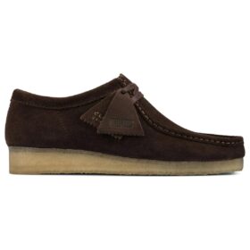 Zapatos Wallabee™ de ante marrón oscuro para hombre