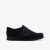 Zapatos Wallabee para niños mayores, de ante negro