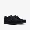 Zapatos Wallabee para niños mayores, de ante negro