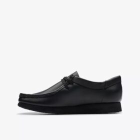 Zapatos Wallabee™ para niños mayores, de piel negra