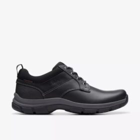 Zapatos Walpath Low de cuero negro con cordones para hombre