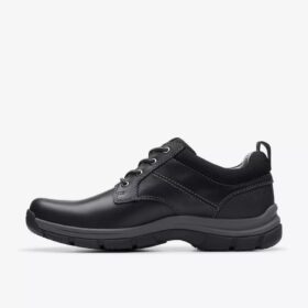 Zapatos Walpath Low de cuero negro con cordones para hombre