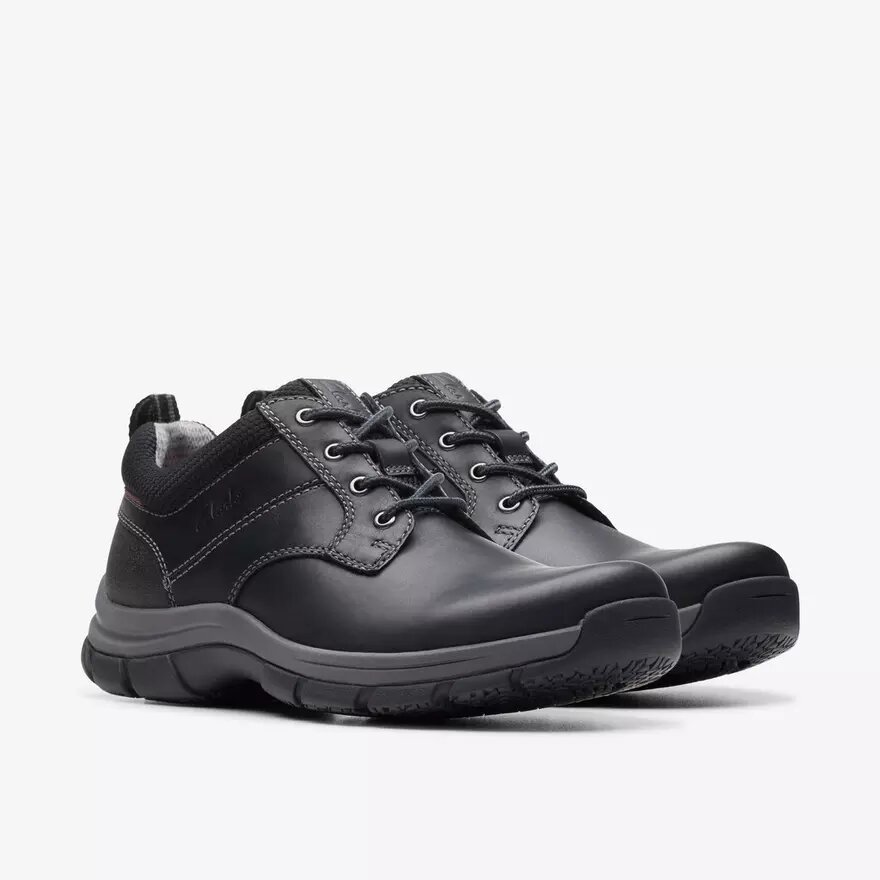 Zapatos Walpath Low de cuero negro con cordones para hombre Zapatos Walpath Low de cuero negro con cordones para hombre