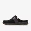 Zuecos Orlene para mujer, de nubuck negro y Mules Zuecos Orlene para mujer, de nubuck negro y Mules