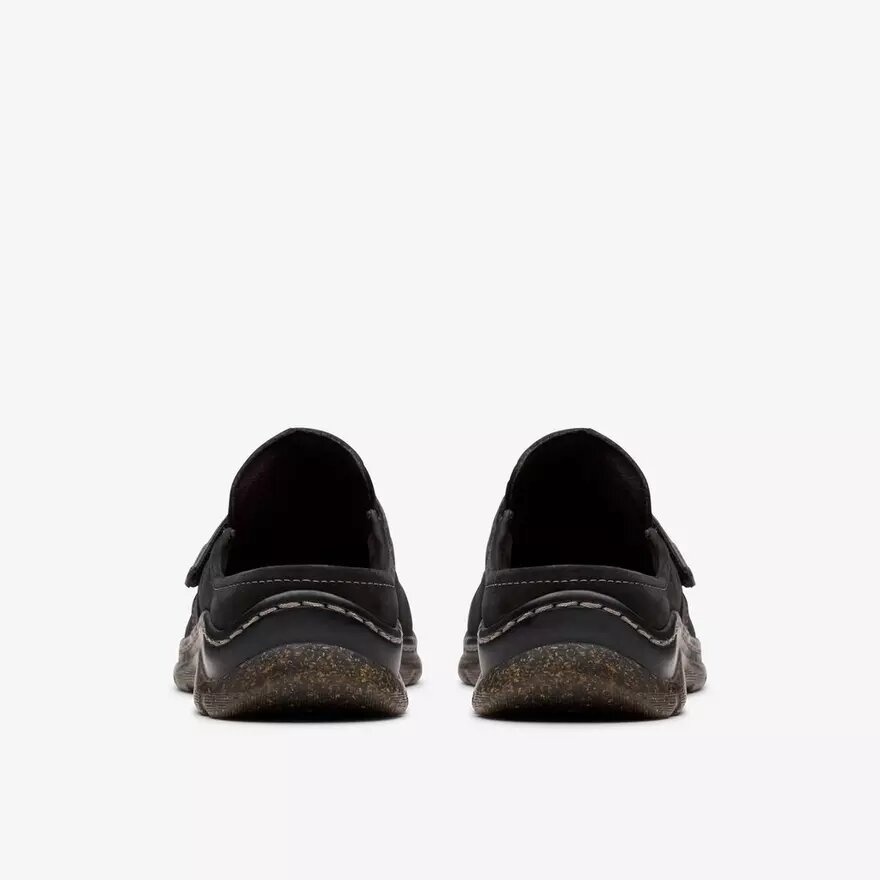 Zuecos Orlene para mujer, de nubuck negro y Mules Zuecos Orlene para mujer, de nubuck negro y Mules
