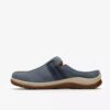 Zuecos Orlene para mujer en nubuck azul denim: zuecos y Mules Zuecos Orlene para mujer en nubuck azul denim: zuecos y Mules