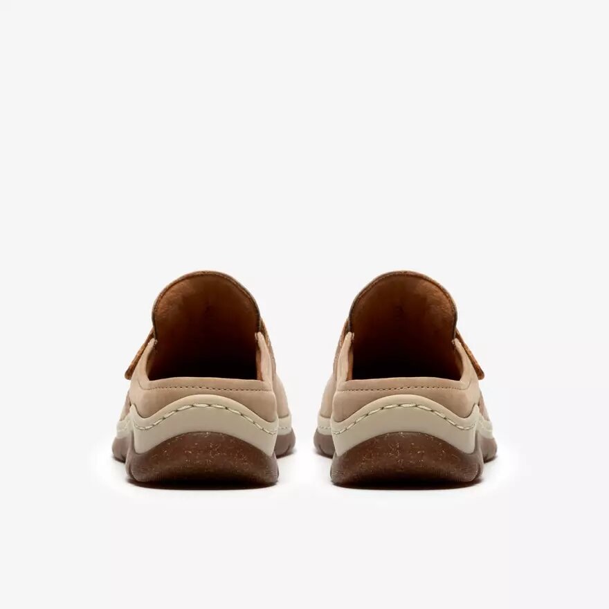 Zuecos Orlene para mujer en nubuck color topo: zuecos y Mules Zuecos Orlene para mujer en nubuck color topo: zuecos y Mules