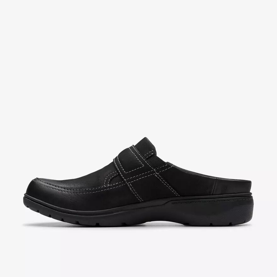 Zuecos y Mules Carleigh Viola de nubuck negro para mujer Zuecos y Mules Carleigh Viola de nubuck negro para mujer