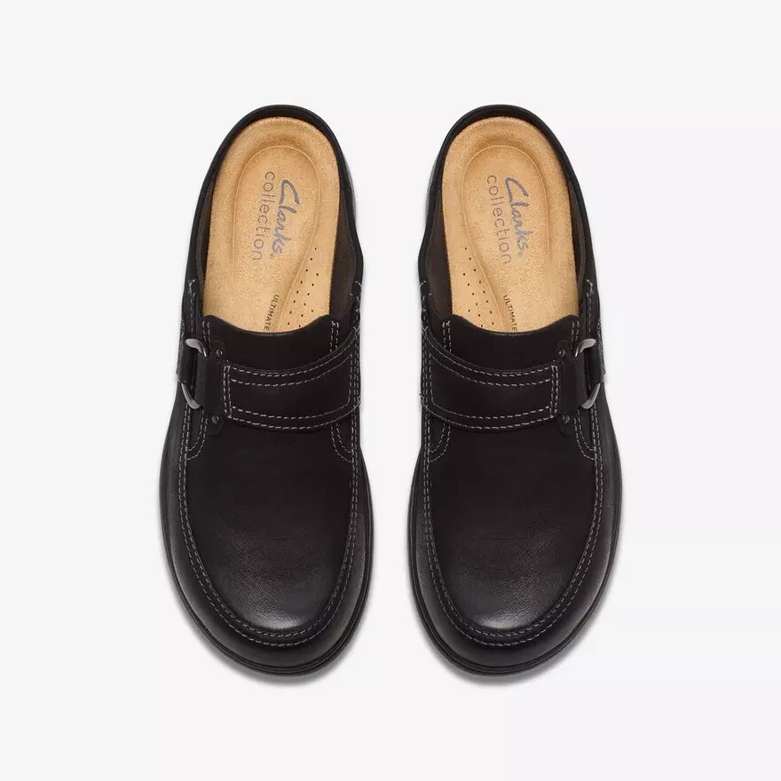 Zuecos y Mules Carleigh Viola de nubuck negro para mujer Zuecos y Mules Carleigh Viola de nubuck negro para mujer
